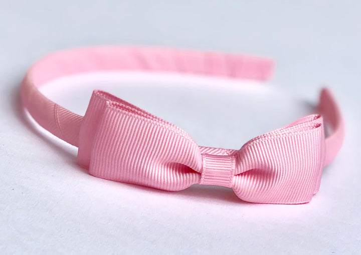 Solid Grosgrain Bow Headband