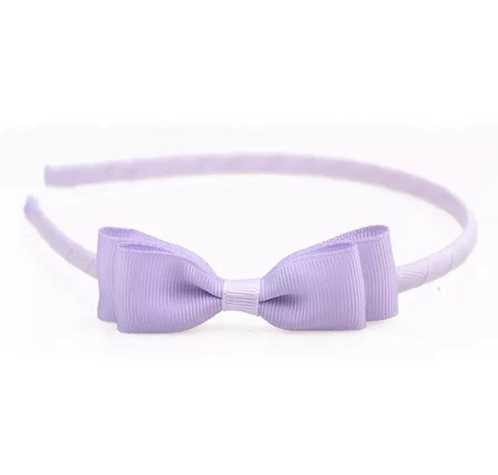Solid Grosgrain Bow Headband