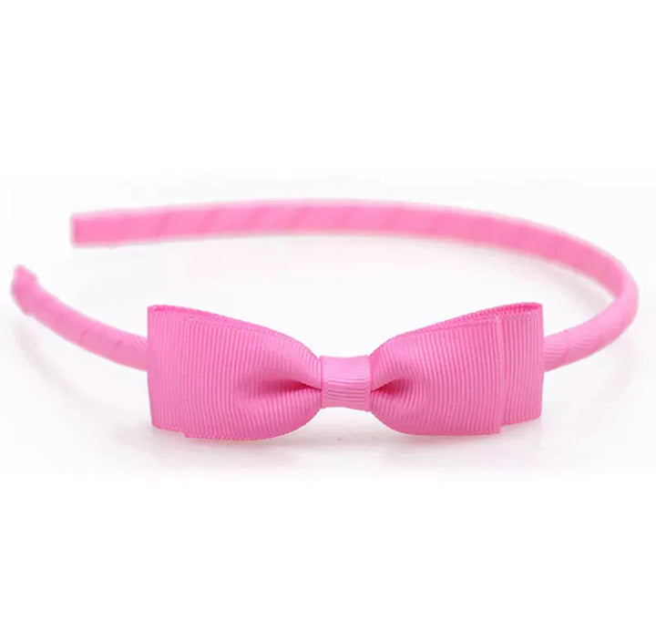 Solid Grosgrain Bow Headband