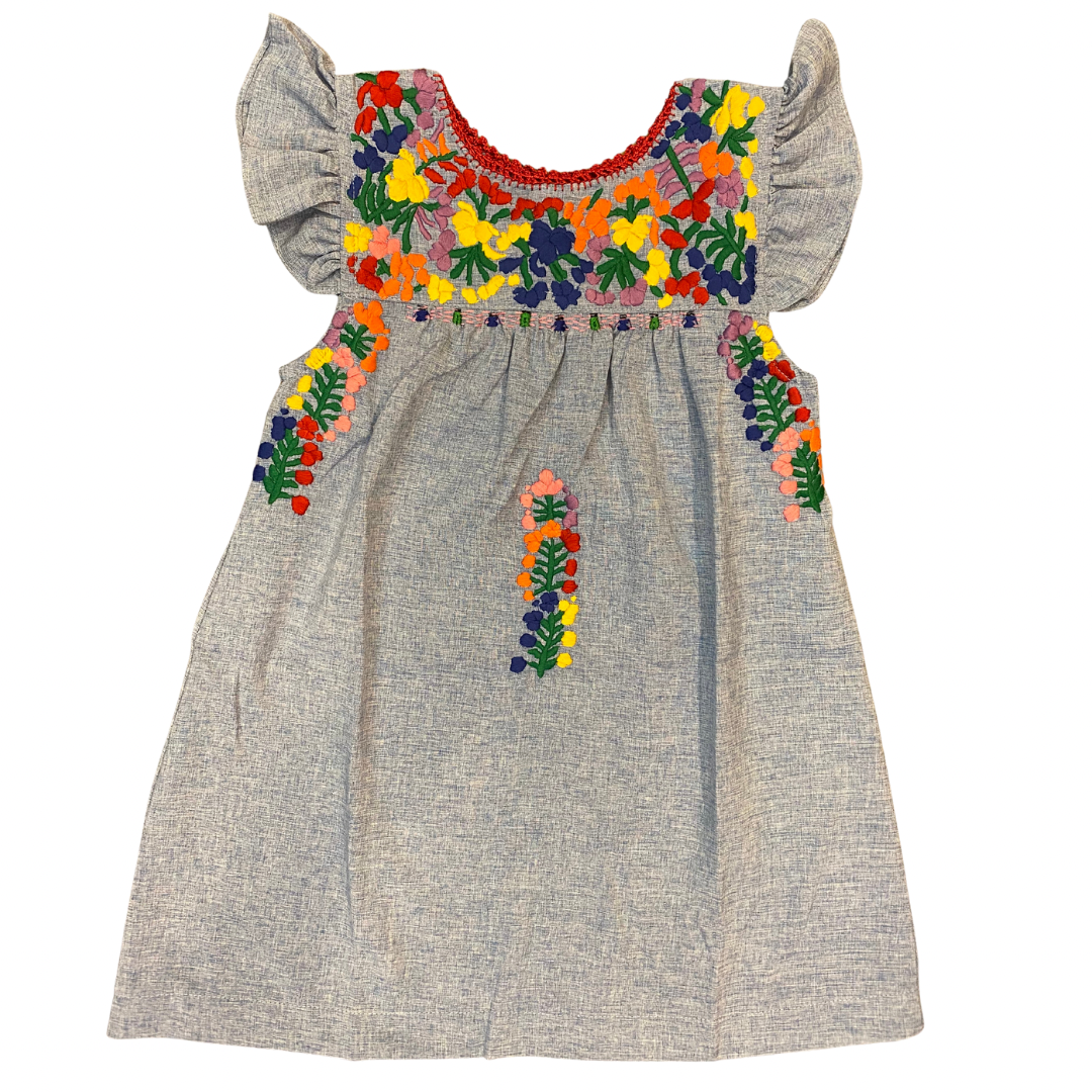 Flutter Sleeve Dress w/Out Ruffle