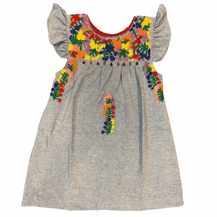 Flutter Sleeve Dress w/Out Ruffle